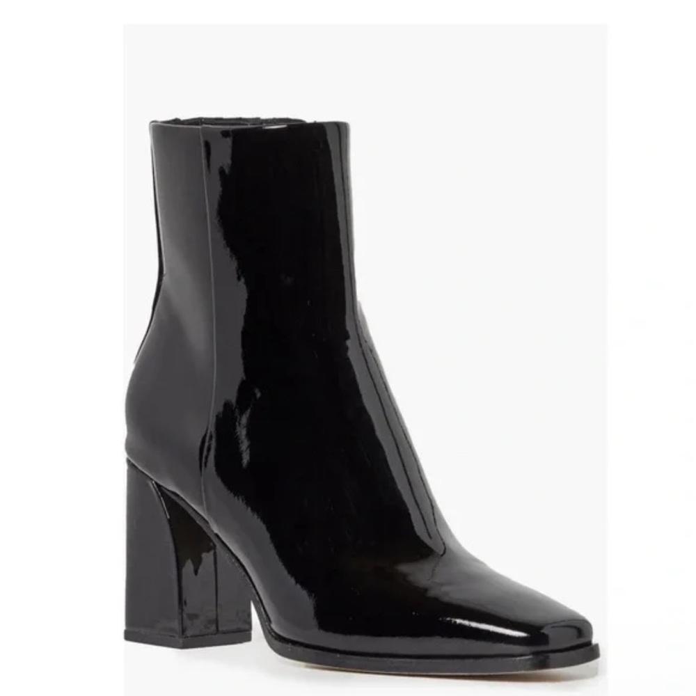 New PAIGE x‎ Anthropologie Women’s Farah Square Toe Patent Leather Bootie Winter